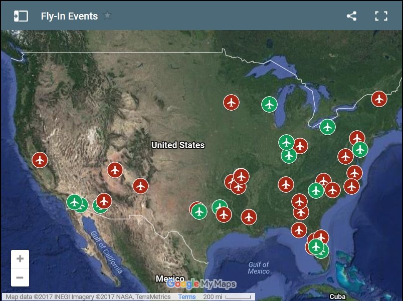 Paramotor Fly-ins Map Added